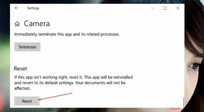 sua loi camera windows 10 6