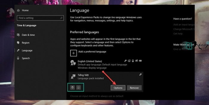 kich hoat bo go tieng viet windows 10 5
