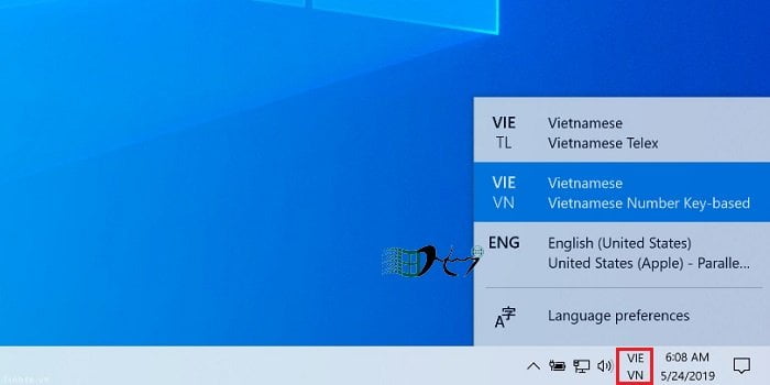 kich hoat bo go tieng viet windows 10 8