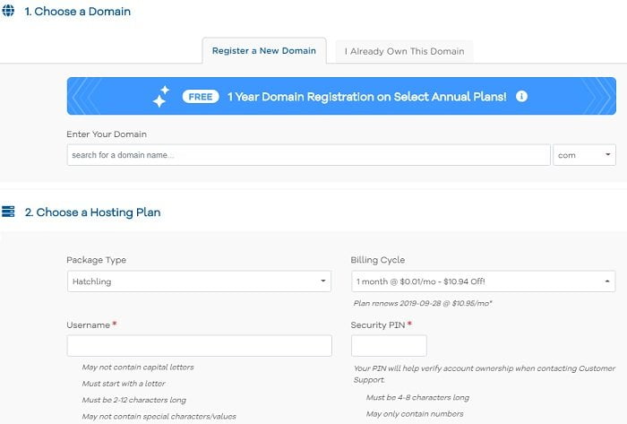 hostgator com hossting 0 01USD 2
