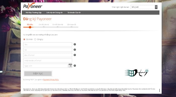 dang ky payoneer mien phi