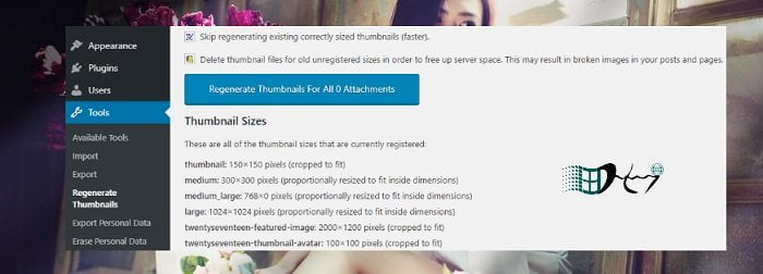 Cách thay đổi ảnh thumbnails khi đổi theme WordPress dễ nhất 1 Thay đổi ảnh thumbnails khi đổi theme WordPress