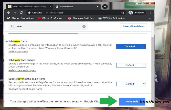 Vô hiệu tính năng hiển thị nội dung tab trên Google Chrome 4