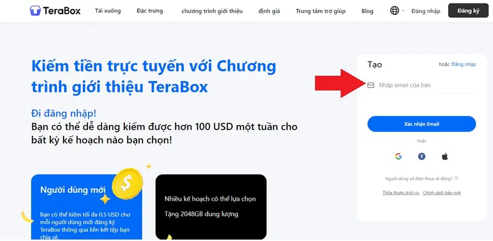 Lưu trữ miễn phí lên đến 1TB và kiếm tiền video VỚI TERABOX 1 dang ky terabox nhan 1tb
