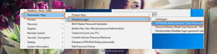 Cách phá Password trên Windows
