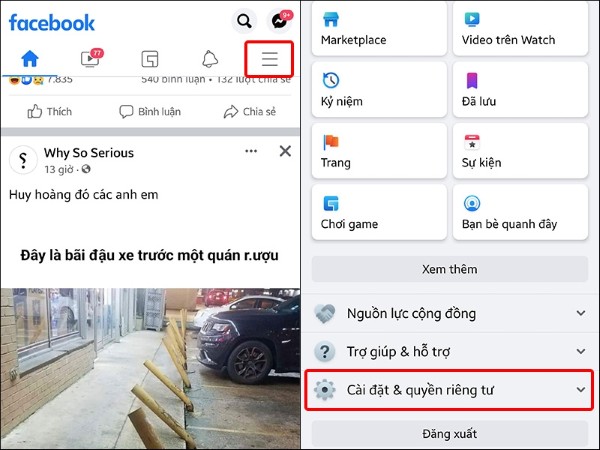 go ung dung lien ket voi facebook