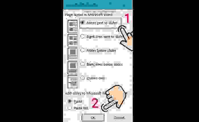 Mẹo chuyển nội dung File PowerPoint sang Word cực nhanh 6 Mẹo chuyển nội dung File PowerPoint sang Word cực nhanh 5