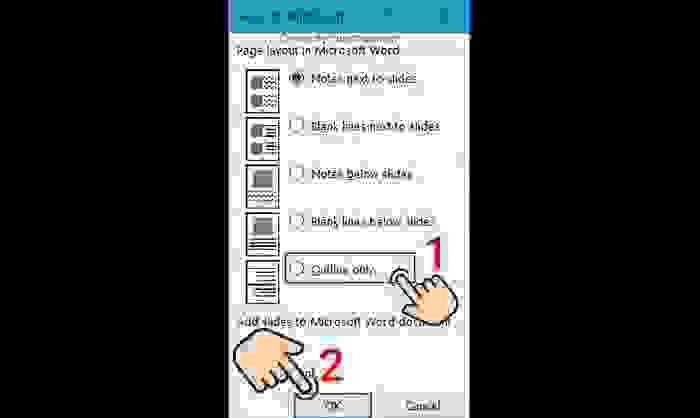 Mẹo chuyển nội dung File PowerPoint sang Word cực nhanh 7 Mẹo chuyển nội dung File PowerPoint sang Word cực nhanh 6