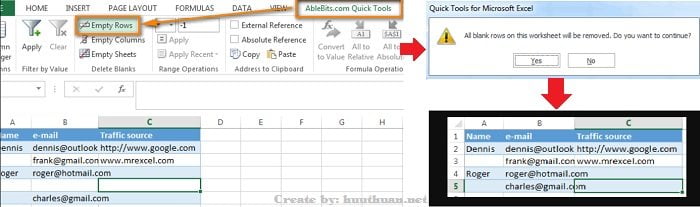 Mẹo xóa hoặc ẩn hàng trống trong Excel đơn giản 15