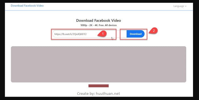 Miễn phí công cụ tải Video Facebook Online chất lượng 4K 4