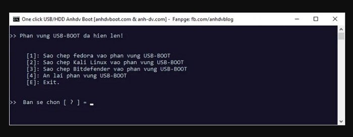 Cách tạo USB cứu hộ đa năng với công cụ AnhDV Boot 11