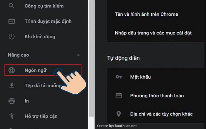 chuyen ngon ngu google chrome 4