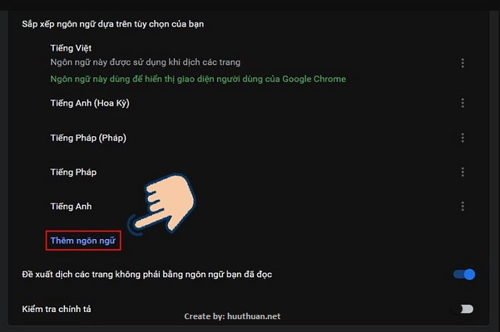 chuyen ngon ngu google chrome 7