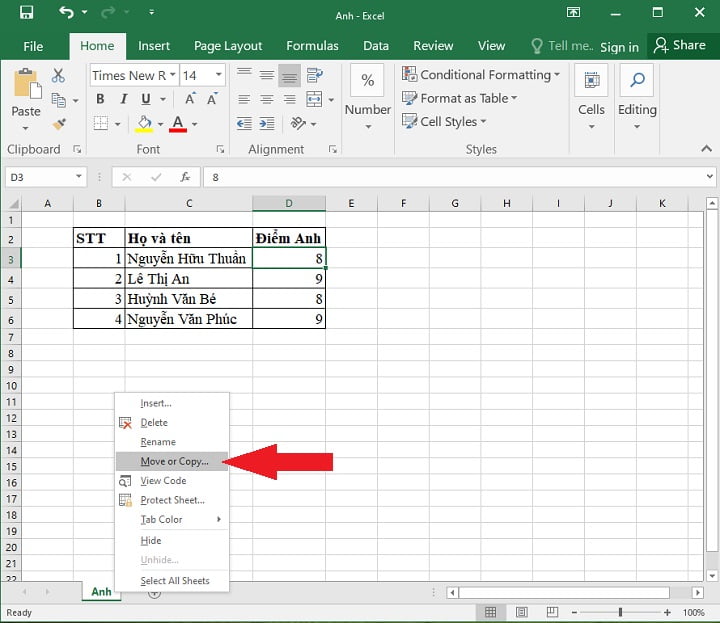 Cách gộp các File Excel thành một đơn giản nhất 4