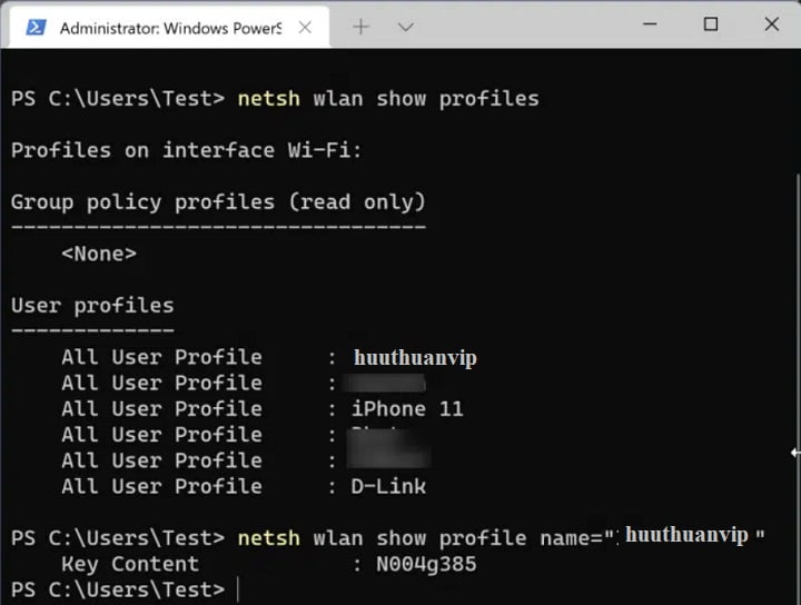 Cách xem mật khẩu Wi-Fi trong Windows 11 10