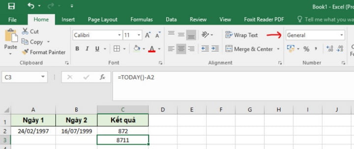 Cách cộng trừ ngày tháng trong Excel nhanh nhất 3