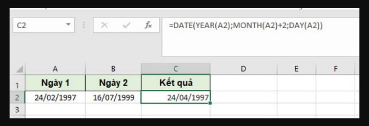 Cách cộng trừ ngày tháng trong Excel nhanh nhất 7