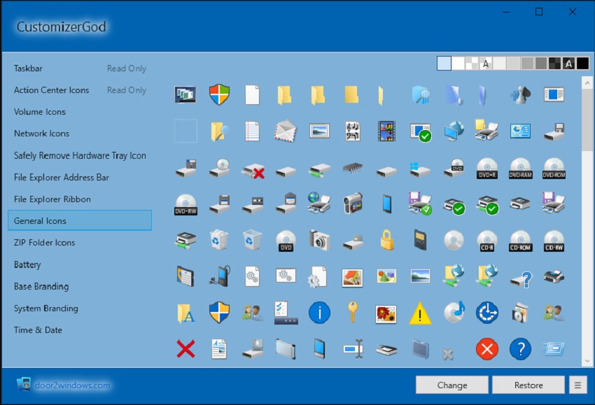 thay doi icon dep windows 10