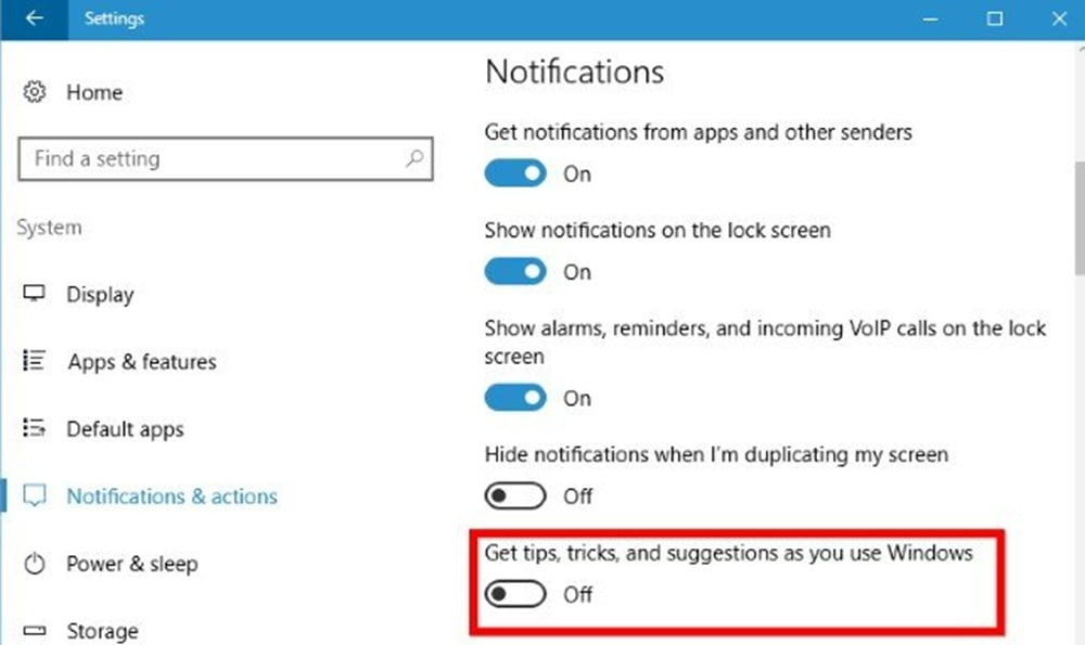 Cách tắt quảng cáo phiền phức trên Windows 10, 11 4 vo hieu quang cao tren windows 8