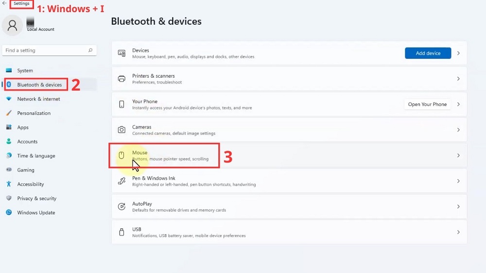 cach chinh toc do chuot win 11 5