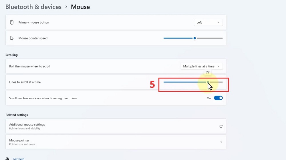 cach chinh toc do chuot win 11 7