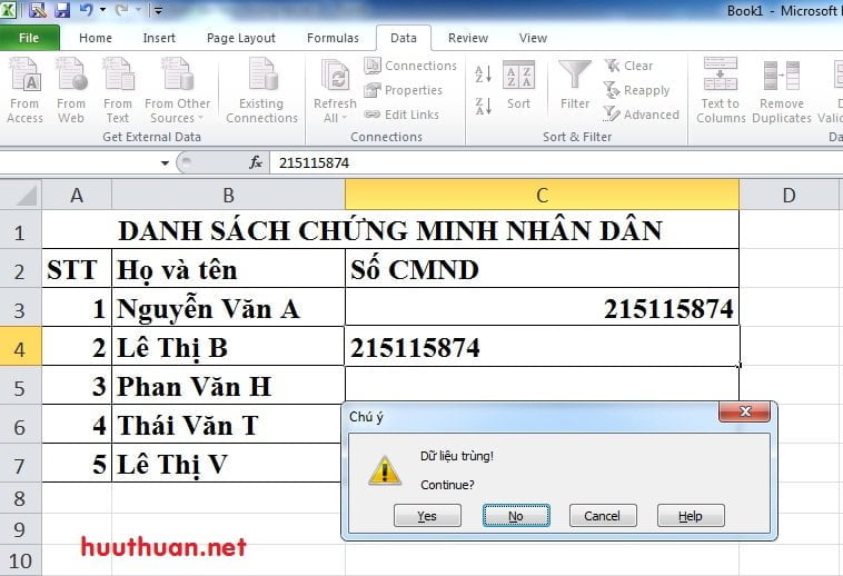 canh bao du lieu trung excel 4