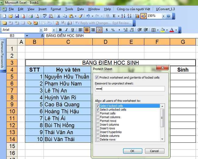 khoa mot vung du lieu excel 3 1