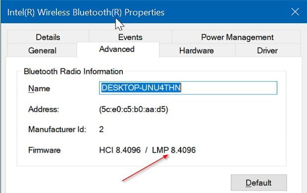 kiem tra phien ban bluetooth 2