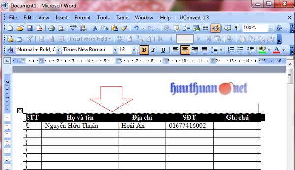 lặp lại tiêu đề khi in trong Microsoft Word đơn giản