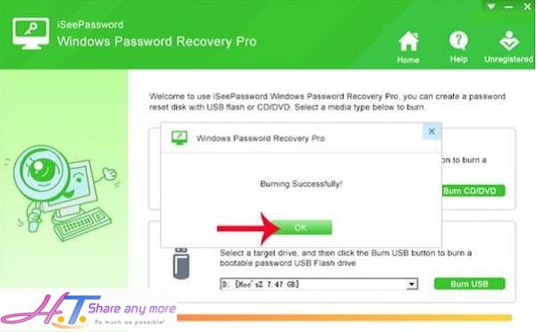 Cách tạo USB Reset mật khẩu Windows chỉ với một Click nhanh chóng 7