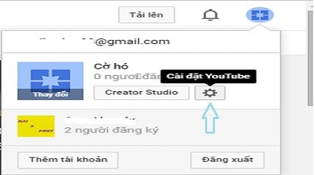 xoa kenh tren youtube 1